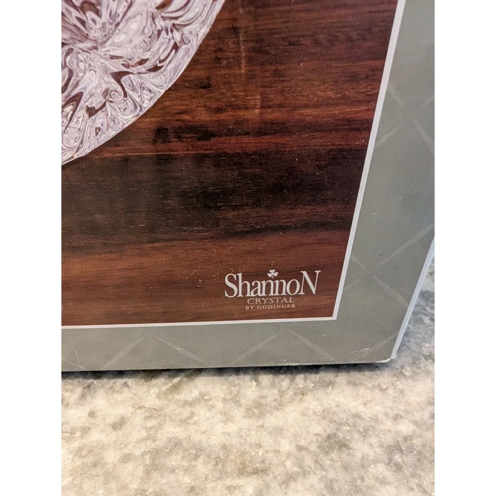 Shannon Crystal By Godinger‎ Dublin Crystal Large Chip-n-Dip Set 12
